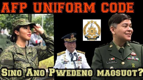 AFP UNIFORM: REGULAR AT RESERVIST .